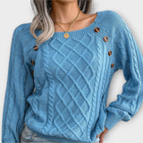Malia - Sweater tricotado com botões