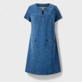 Helga - Vestido de Denim Macio