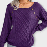 Malia - Sweater tricotado com botões