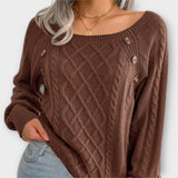 Malia - Sweater tricotado com botões