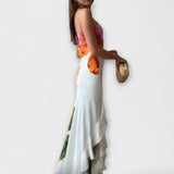 De Sapphire - Vestido Maxi Patchwork Elegante