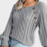 Malia - Sweater tricotado com botões