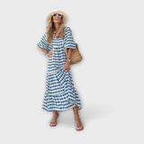 Dana – Vestido Geométrico Elegante