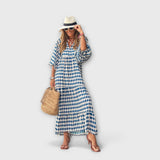 Dana – Vestido Geométrico Elegante