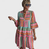 Ana - Vestido Padrão Colorido