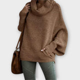 Ulrike - Suéter feminino elegante em estilo tartaruga