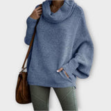 Ulrike - Suéter feminino elegante em estilo tartaruga