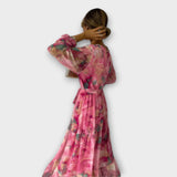 Evelyn - Vestido Maxi Aquarela dos Sonhos