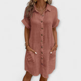 Jana - Vestido polo clássico para o dia a dia