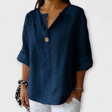 Célia - Blusa de Linho Casual