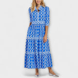 Ester - Vestido com Padrão de Corrente