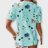 Emily - Blusa de moda com decote em V