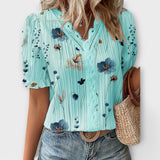 Emily - Blusa de moda com decote em V