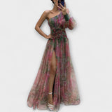 Cecilia - Vestido elegante com fenda