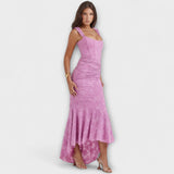 Renske - Vestido longo com corpete elegante e refinado