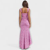 Renske - Vestido longo com corpete elegante e refinado