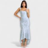 Renske - Vestido longo com corpete elegante e refinado