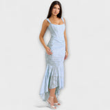 Renske - Vestido longo com corpete elegante e refinado