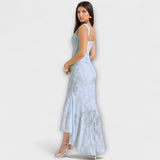 Renske - Vestido longo com corpete elegante e refinado
