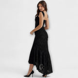 Renske - Vestido longo com corpete elegante e refinado