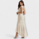 Renske - Vestido longo com corpete elegante e refinado