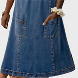 Helga - Vestido de Denim Macio