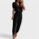 Irmelin – Conjunto elegante com top e calças