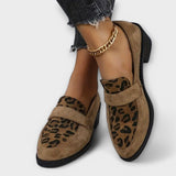 Karla - Sapatos elegantes para senhora com padrão de leopardo