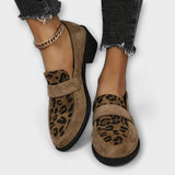 Karla - Sapatos elegantes para senhora com padrão de leopardo