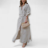Jeanette - Vestido Maxi com Decote em V