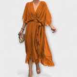 Pavla - Vestido Fresco com Decote em V