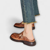 Isla - Elegantes Mary Janes de Couro