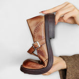 Isla - Elegantes Mary Janes de Couro