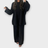 Ingrid - Conjunto em tamanho oversized - Estilo canelado