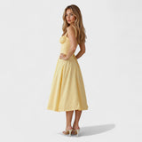 Kiana - Vestido Midi com Corpete