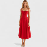 Kiana - Vestido Midi com Corpete