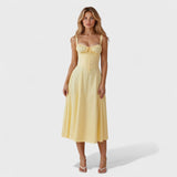 Kiana - Vestido Midi com Corpete