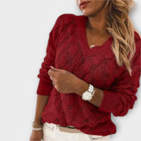 Noemier - Sweater com Decote em V