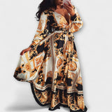 Vestido Envelope - Vestido Boho Feminino com Fenda