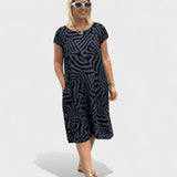 Eva - Vestido de Verão com Decote Redondo
