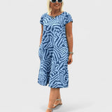 Eva - Vestido de Verão com Decote Redondo