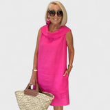 Perla - Vestido com Decote Redondo