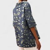 Bruna - Blusa elegante com decote em V