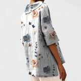 Bruna - Blusa elegante com decote em V