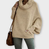 Ulrike - Suéter feminino elegante em estilo tartaruga