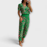 Irmelin – Conjunto elegante com top e calças